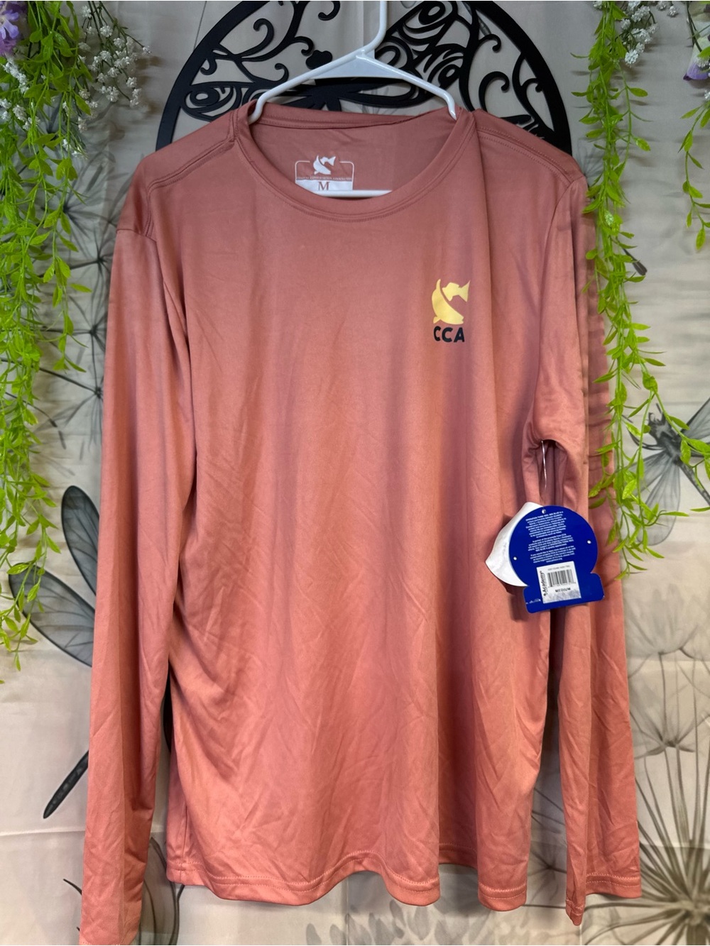 CCA Long-Sleeve Crew Neck Tee in Dusty Rose